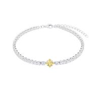 Amor Armband 925 Sterling Silber Damen Armschmuck, mit Zirkonia synth., 17+4 cm, Gold, Kommt in Schmuck Geschenk Box, 2039100