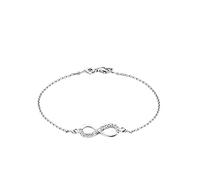 amor - Armband für Damen, 925 Sterling Silber, Zirkonia synth. | Infinity Armbänder & Armreife Weiss