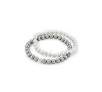 amor - Armband für Damen, 925 Sterling Silber, Zirkonia synth., Glasperle Armbänder & Armreife