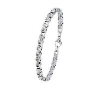 Amor Armband 9351763 – Herren, Edelstahl 5 mm, Silber, 21 cm – mit Geschenkbox
