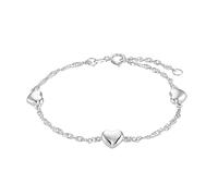 Amor Armband für Mädchen, 925 Sterling Silber | Herz, silber Silber