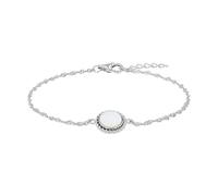 Armband AMOR "Silverchic, 2036019" Armbänder Gr. Silber 925 (Sterlingsilber), bunt (silberfarben, weiß) Damen Trachtenmode (11009948-0)