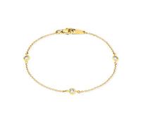 Amor Armband Damen Armschmuck, mit Zirkonia synth., 18 cm, Gold, Kommt in Schmuck Geschenk Box, 2014152