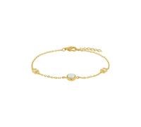 Amor Armband 925 Sterling Silber Damen Armschmuck, mit Zirkonia synth, 17+2 cm, Gold, Kommt in Schmuck Geschenk Box, 2036026