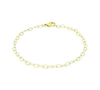 Amor Armband Edelstahl Damen Armschmuck, 19 cm, Gold, Herz, Kommt in Schmuck Geschenk Box, 2040001