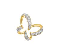 amor - Motivanhänger für Damen, Gold 375, Zirkonia synth. | Schmetterling Charms & Kettenanhänger 1 ct