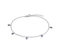 Armband AMOR "2037039" Armbänder Gr. Silber 925 (Sterlingsilber), bunt (silberfarben, blau, blau) Damen Trachtenmode mit Zirkonia (synth.) (57260535-0)