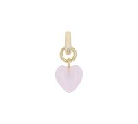 Amor Charm 925 Sterling Silber Damen Charms, mit Glas, 1,8 cm, Weiß, Herz, Kommt in Schmuck Geschenk Box, 2038479