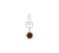 Amor Charm 925 Sterling Silber Damen Charms, mit Zirkonia synth., 1,5 cm, Silber, Januar, Kommt in Schmuck Geschenk Box, 2038533