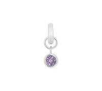 Amor Charm-Einhänger 925 Sterling Silber Damen – mit Zirkonia (synth.) 1,5 cm – Januar – Geschenkbox