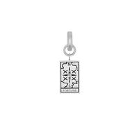 Amor Charm 925 Sterling Silber Damen Charms, mit Zirkonia synth., 2,2 cm, Weiß, Tarotkarten, Kommt in Schmuck Geschenk Box, 2038546