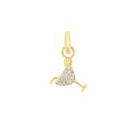 Amor Charm Damen, Gold, onesize, Cocktail, Weiß, Silber 925, gelbvergoldet 2038489