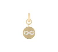 Amor Charm Damen, Gold, onesize, Infinity, Zirkonia synth., Weiß, Silber 925, gelbvergoldet 2038556