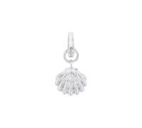 Amor Charm 925 Sterling Silber Damen Charms, 1,9 cm, Silber, Muschel, Kommt in Schmuck Geschenk Box, 2038507