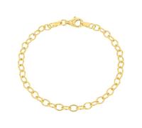Amor Charmarmband 925 Sterling Silber Damen Armschmuck, 19 cm, Gold, Kommt in Schmuck Geschenk Box, 2038574