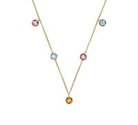 Amor Collier Damen Halsschmuck, mit Zirkonia synth., 42+3 cm, Gold, Kommt in Schmuck Geschenk Box, 2014455