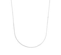 Amor Collier Damen, Herren, Silber, 40 cm, 1 mm, Silber 925, rhodiniert 2017809