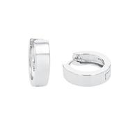 Amor Creolen für Damen, 925 Sterling Silber, silber Silber