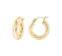 Amor Creolen für Damen, 925 Sterling Silber, gold Gold