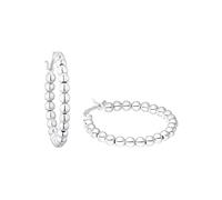 amor - Creolen für Damen, 925 Sterling Silber Weiss