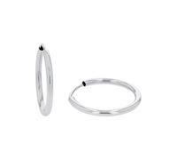 amor Creolen für Damen, 925 Sterling Silber, silber Silber