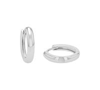 Amor Creolen 925 Sterling Silber Unisex Damen Herren Ohrschmuck, 1,6 cm, Silber, Kommt in Schmuck Geschenk Box, 9906307
