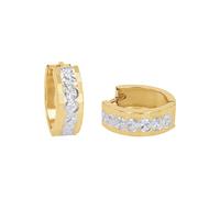 Amor Creolen Damen 1,5 cm Bicolor – inkl. Schmuck-Geschenkbox