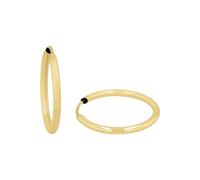 Amor Creolen 2013894 – Damen-Ohrringe 17 mm Gelbgold 375 – mit Schmuck-Geschenkbox