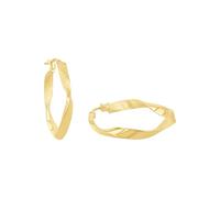 Amor Creolen Damen Ohrschmuck, 2,3 cm, Gold, Kommt in Schmuck Geschenk Box, 2014196