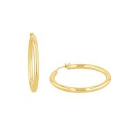 Amor Creolen Damen Ohrschmuck, 2,8 cm, Gold, Kommt in Schmuck Geschenk Box, 2013901