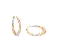 Creolen Damen, Tricolor, onesize, 2 mm 2023585