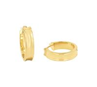 Amor Creolen Damen Ohrschmuck, 2 cm, Gold, Kommt in Schmuck Geschenk Box, 2028232