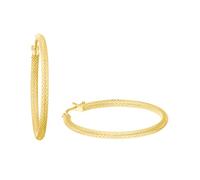 Amor Creolen Damen, Gold, onesize, 2 mm, Gold 375/9 ct 2014201
