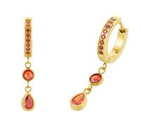 Amor Creolen Edelstahl Damen Ohrschmuck, mit Zirkonia synth., 3,4 cm, Gold, Kommt in Schmuck Geschenk Box, 2034294