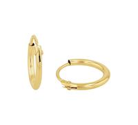 Amor Creolen für Damen und Herren, Unisex, Gold 375, gold Gold