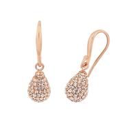 Amor Ohrhänger Damen, Roségold, onesize, 8 mm, Kristallglas, Apricot, Silber 925, rosévergoldet 9157419