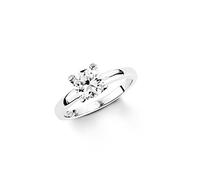 Amor Damen-Ring 925 Silber rhodiniert Zirkonia weiß Gr. 56 (17.8) - 390460