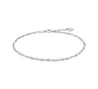 amor - Fußkette für Damen, 925 Sterling Silber | Herz Ketten Weiss