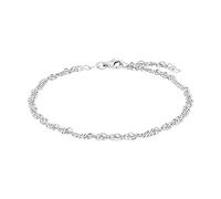 Amor Fußkette 925 Sterling Silber Damen Sommerschmuck, 25 cm, Silber, Kommt in Schmuck Geschenk Box, 2017455