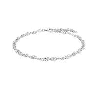 Amor Fußkette 925 Sterling Silber Damen Sommerschmuck, 25 cm, Silber, Kommt in Schmuck Geschenk Box, 2017460