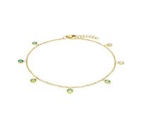 Amor Fußkette für Damen, Edelstahl, Zirkonia (synth.)