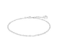 Amor Fußkette 925 Sterling Silber Damen Sommerschmuck, mit Zirkonia synth, 25 cm, Silber, Herz, Kommt in Schmuck Geschenk Box, 2017448