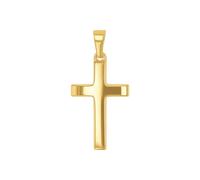 Kreuz-Anhänger AMOR "2013412" Schmuckanhänger Gr. Gelbgold 375, 0,55 g, gelb (gelbgoldfarben) Damen Anhänger Made in Germany (81946845-0)
