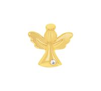 Amor Motivanhänger Damen, Gold, onesize, 12 mm, Weiß, Gold 375/9 ct 2039173