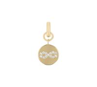 Amor Charm Damen, Gold, onesize, Infinity, Zirkonia synth., Weiß, Silber 925, gelbvergoldet 2038556