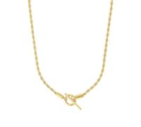 Amor Halskette Damen, Gold, 3 mm, Edelstahl, IP Gold 2038276