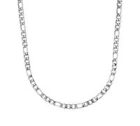 Amor Halskette Edelstahl Unisex Damen Herren Halsschmuck, 55 cm, Silber, Kommt in Schmuck Geschenk Box, 9242351