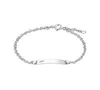 amor - Identarmband für Damen, 925 Sterling Silber Armbänder & Armreife Weiss