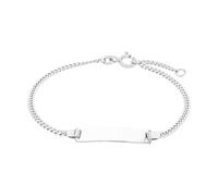 amor - Identarmband für Damen, 925 Sterling Silber Armbänder & Armreife Weiss