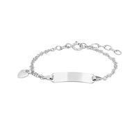 amor - Identarmband für Mädchen, 925 Sterling Silber Armbänder & Armreife Weiss Damen